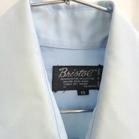 1970 Bristol blue button up shirt, medium