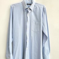 1990 Jiggie Wear blue oxford button up shirt, medium