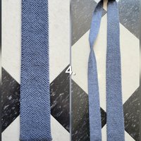 1950 knit skinny ties
