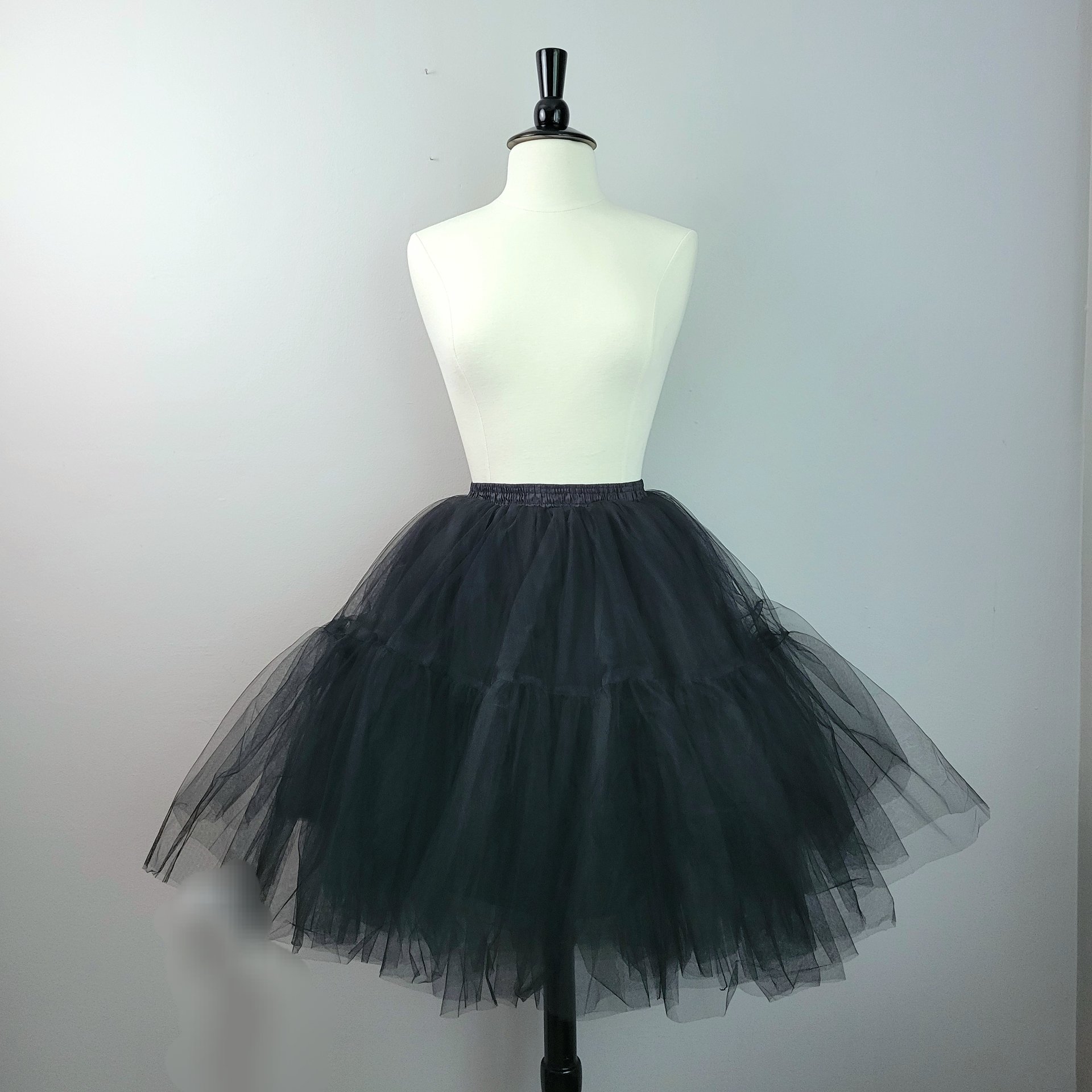 Black tulle tutu skirt, small medium large XL