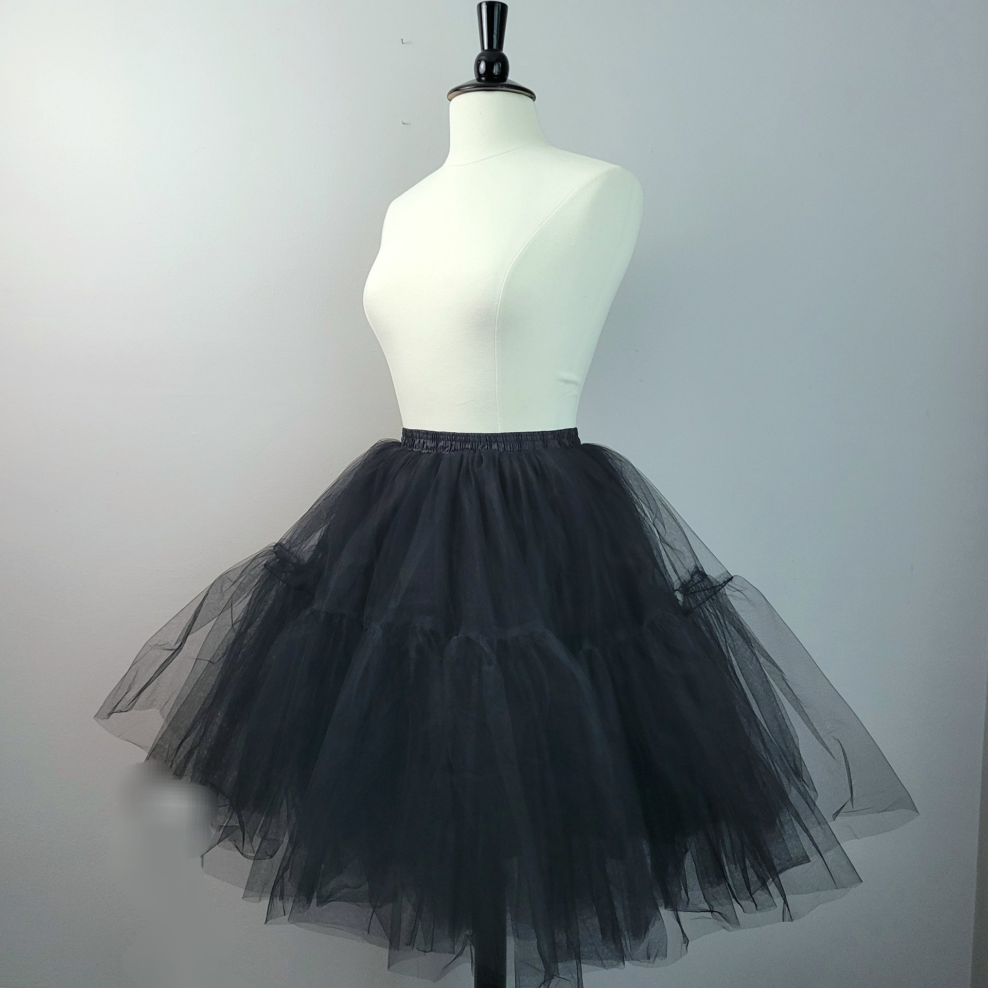 Black tulle tutu skirt, small medium large XL