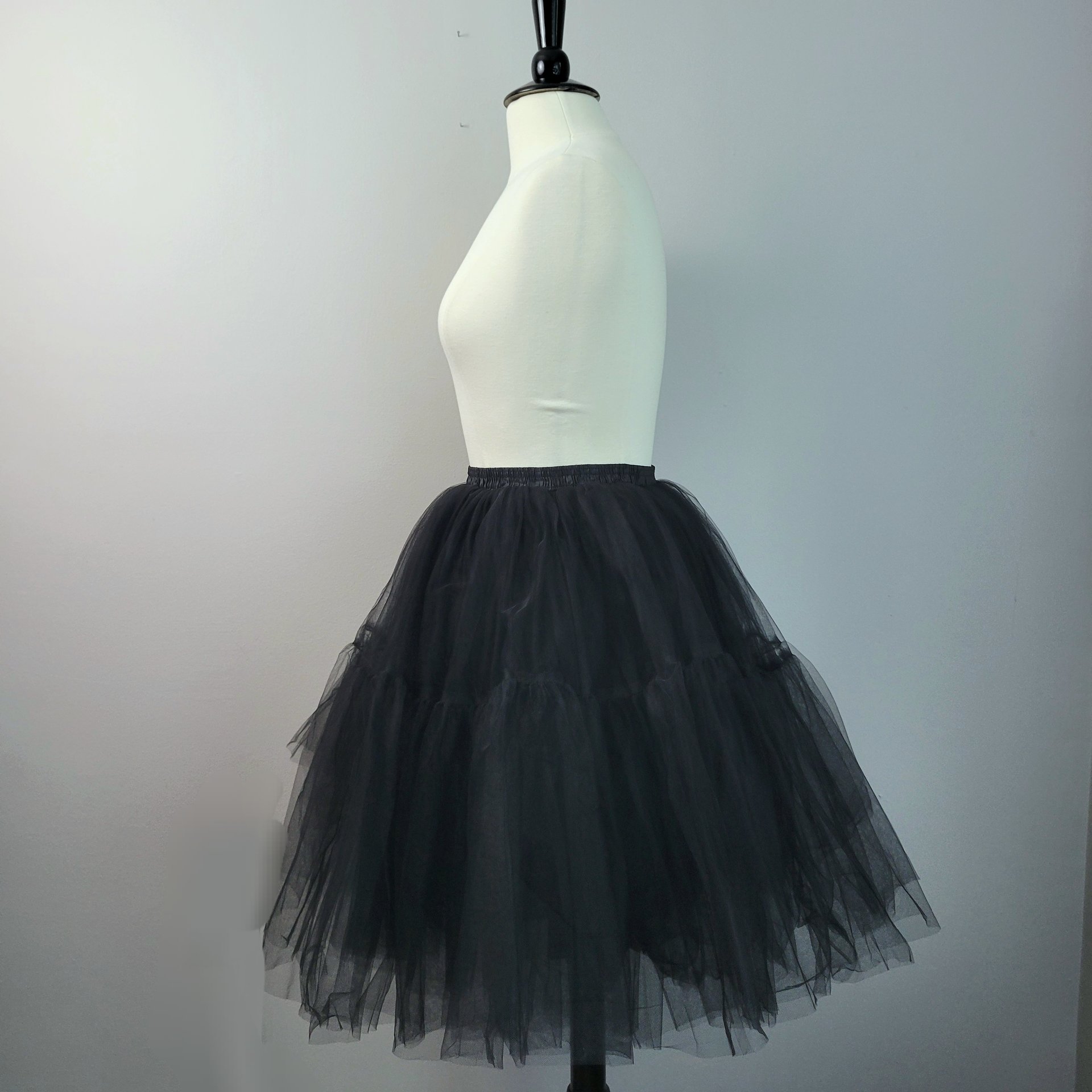 Black tulle tutu skirt, small medium large XL