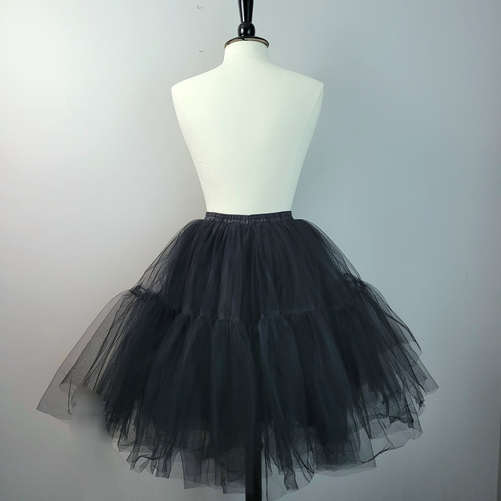 Black tulle tutu skirt, small medium large XL