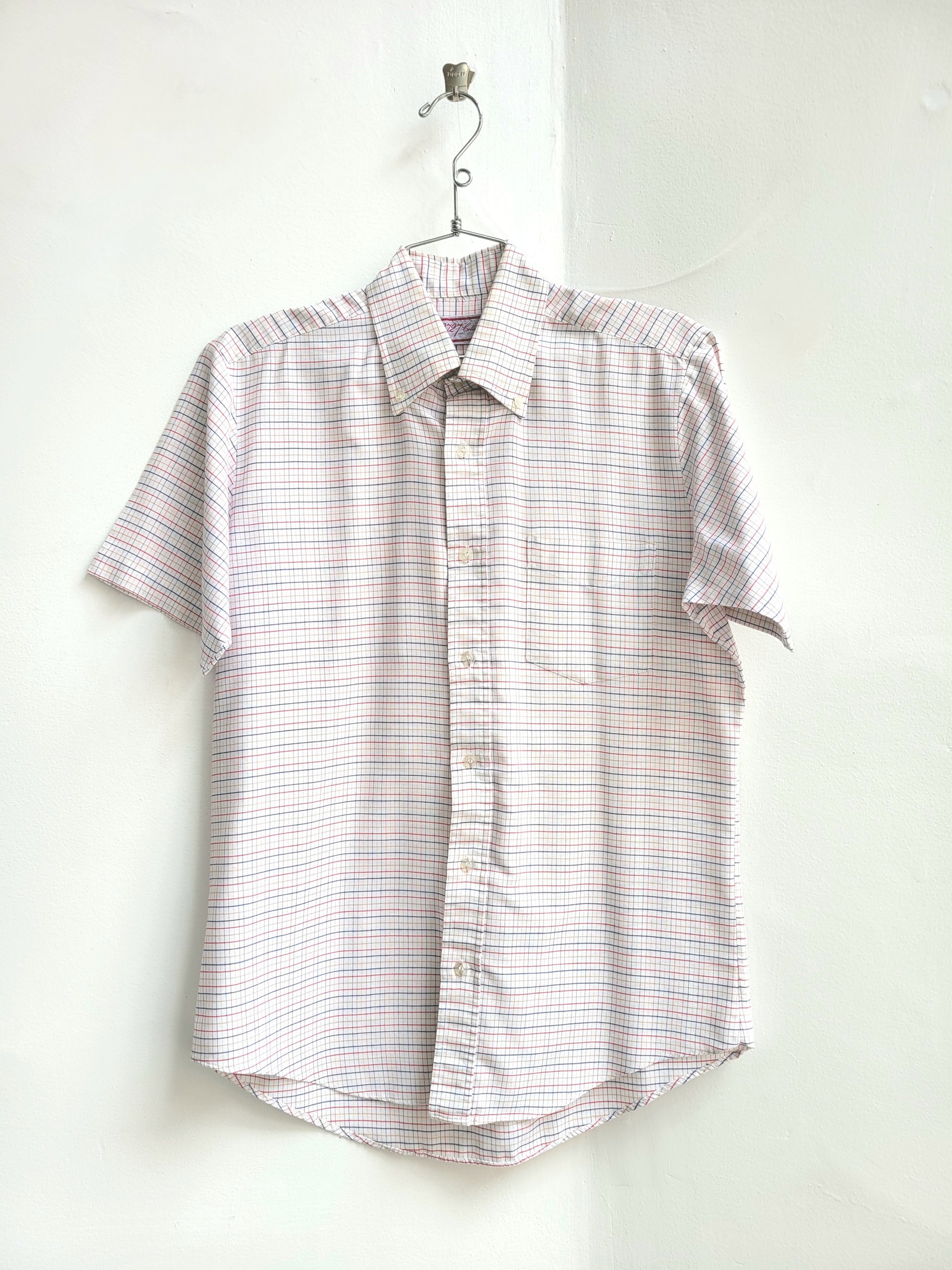 1970 272 plaid button up oxford shirt, medium