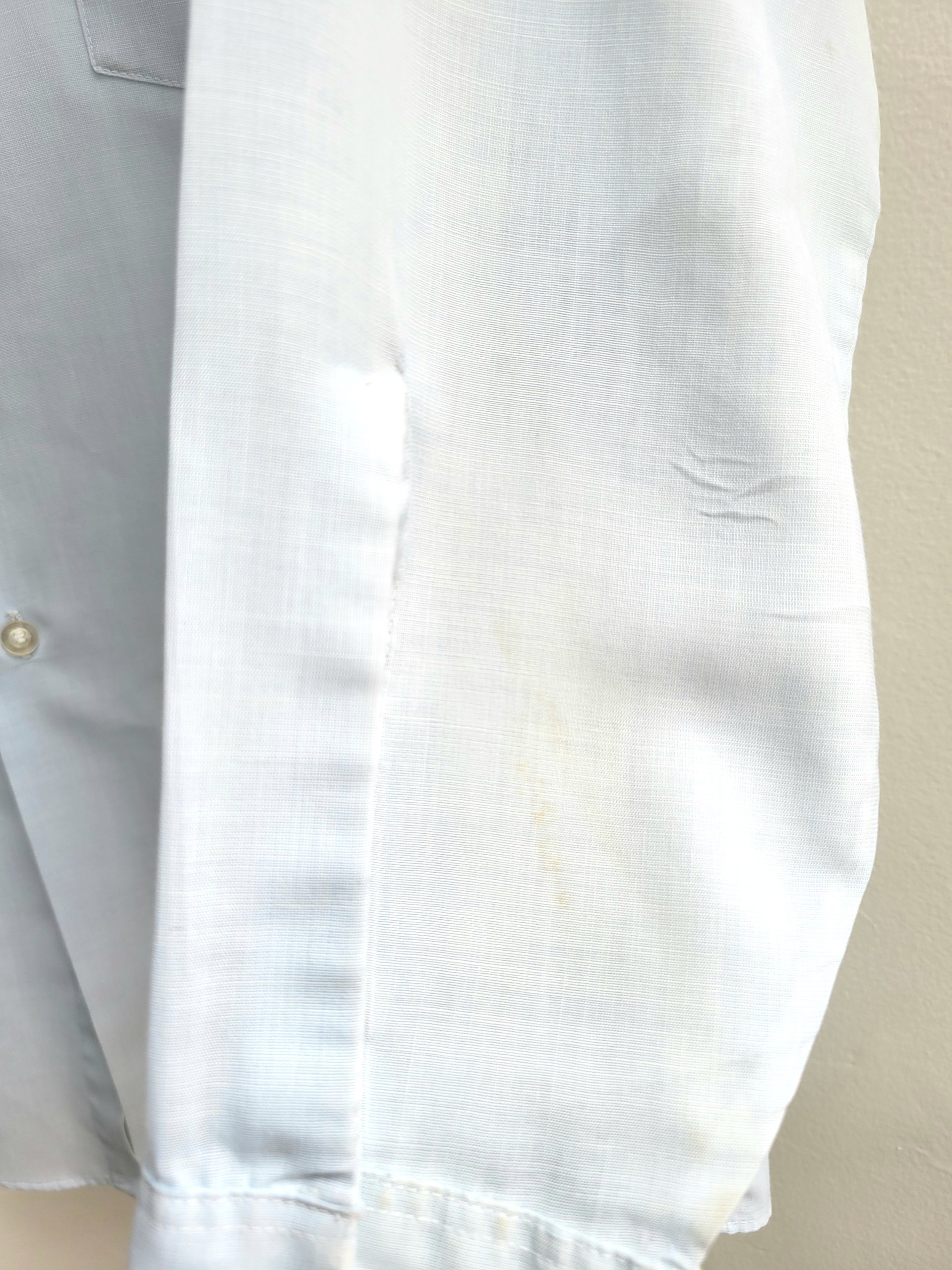 1960 Van Heusen Air Force blue button up shirt, medium