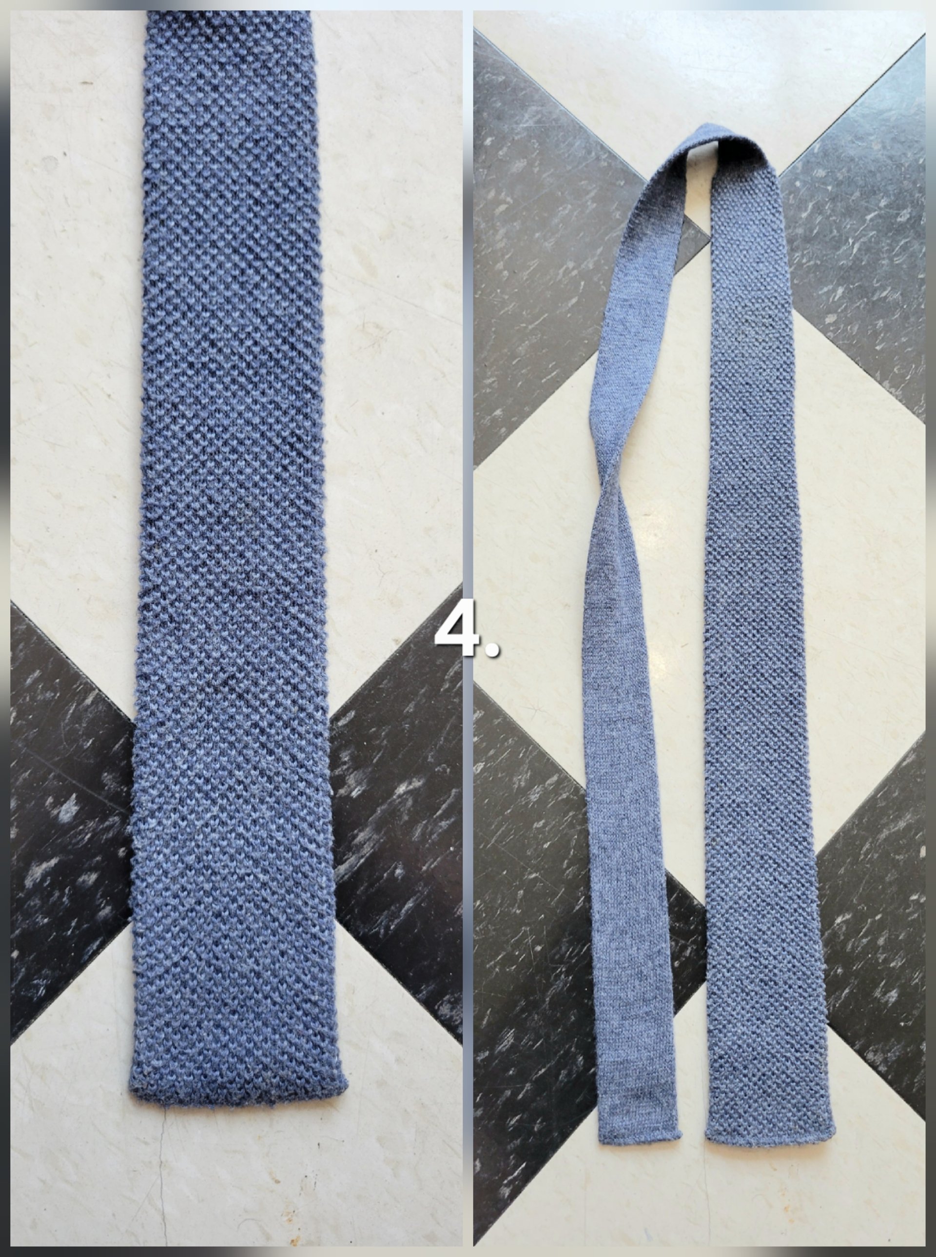 1950 knit skinny ties