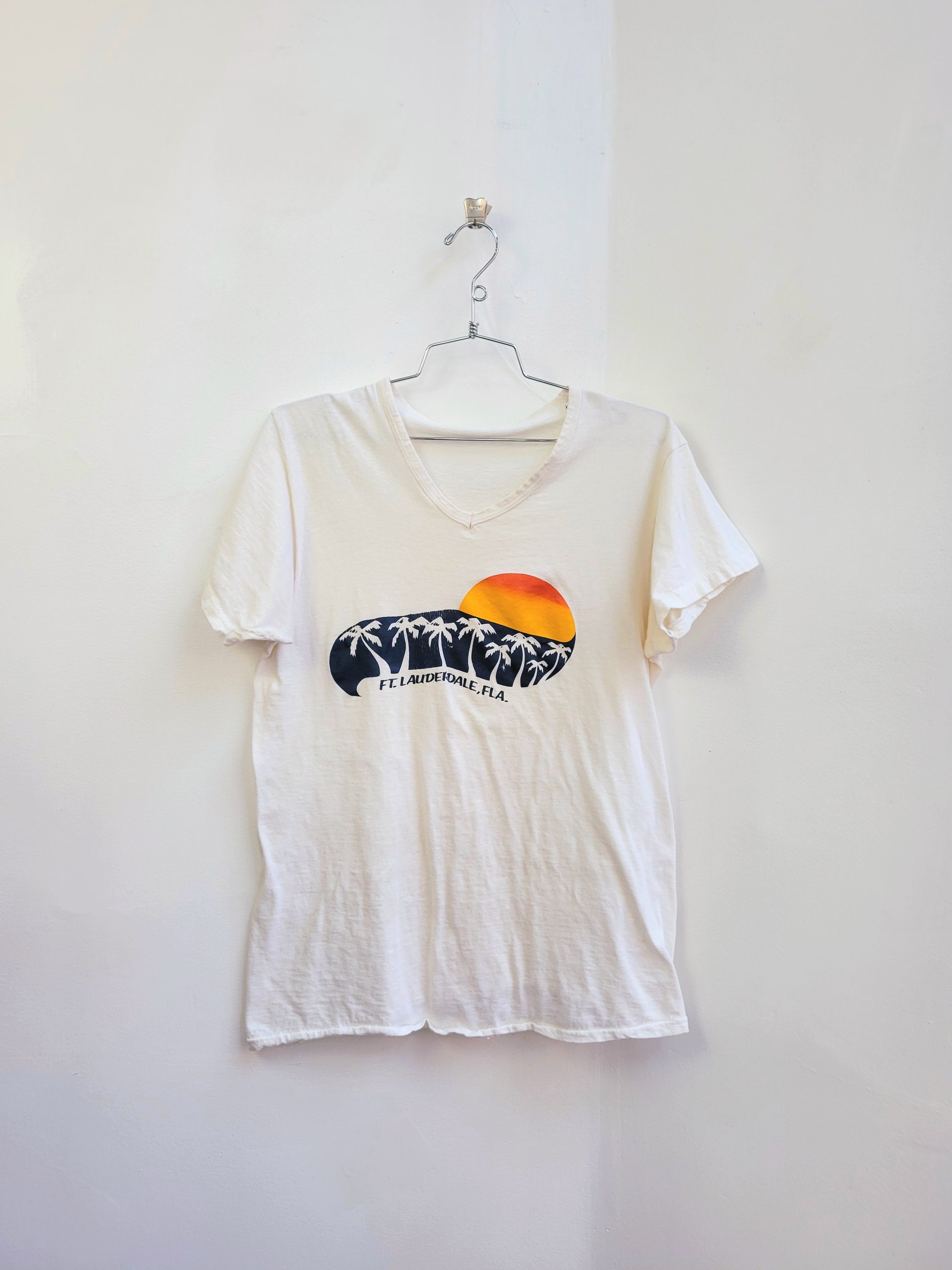 1970 Fort Lauderdale Florida vacation tee shirt, size small