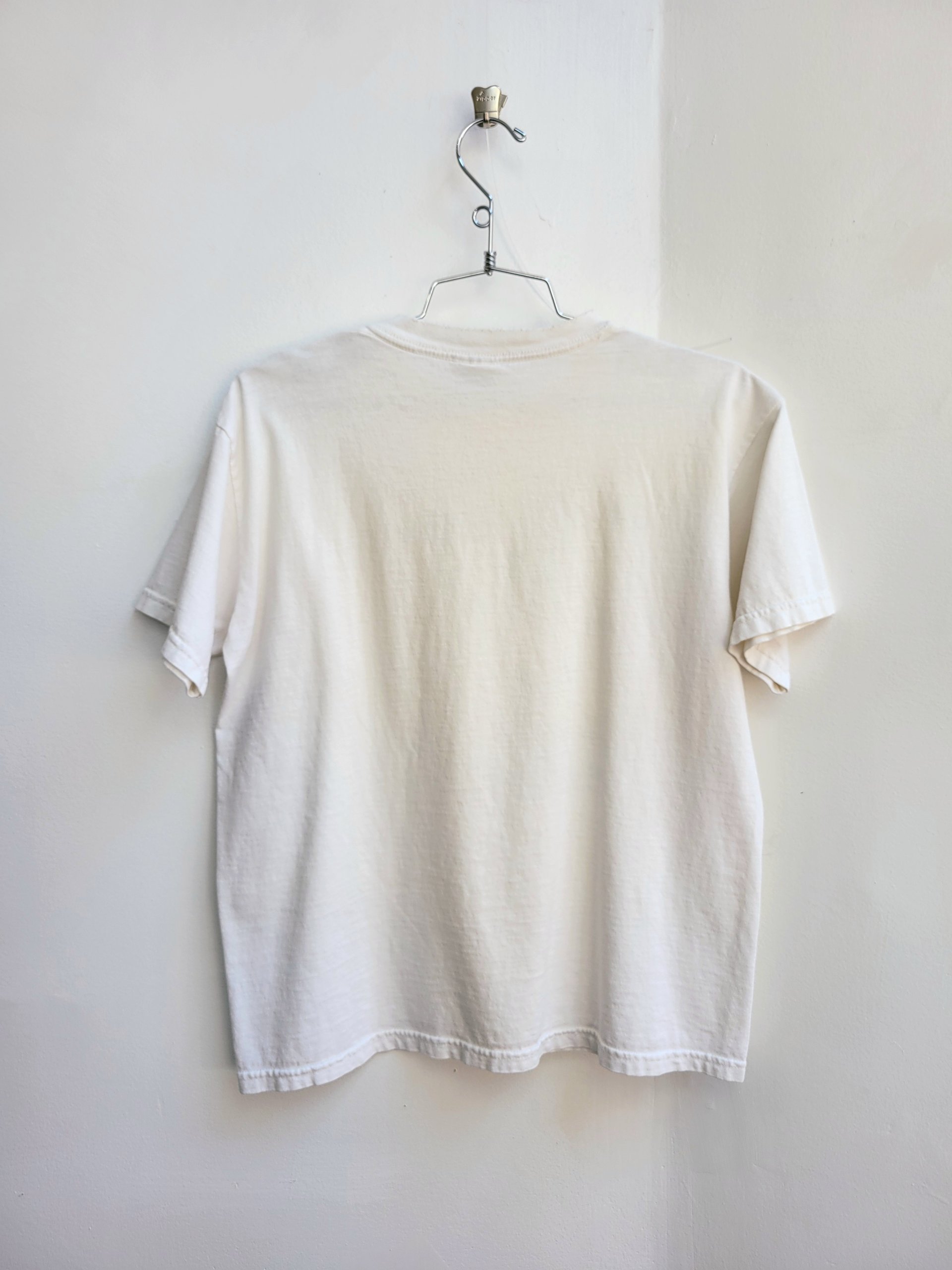 2002 Walk on Rockdale distressed white tee shirt, size medium