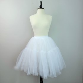 White tulle tutu skirt, small medium large XL
