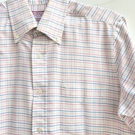1970 272 plaid button up oxford shirt, medium
