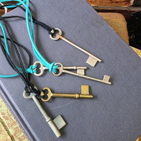 Antique key necklace