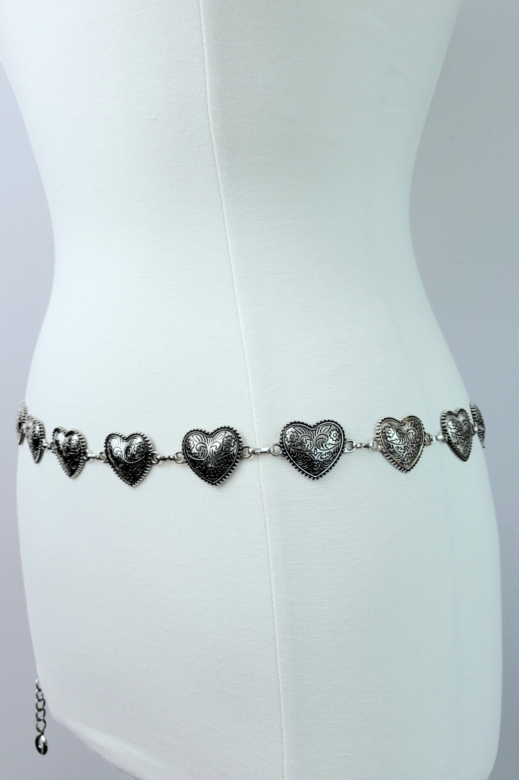 Sweet At Heart Rhinestone Chain Belt | Windsor