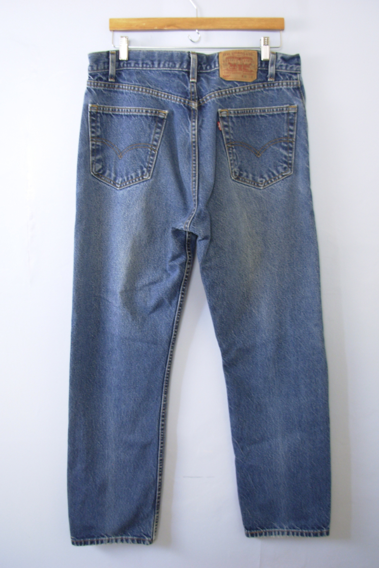 Vintage 80's Levi's 505 jeans, dark blue denim straight leg jeans, men ...