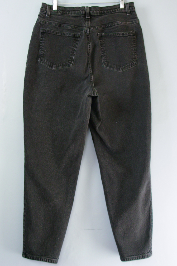 black high waisted stretch jeans