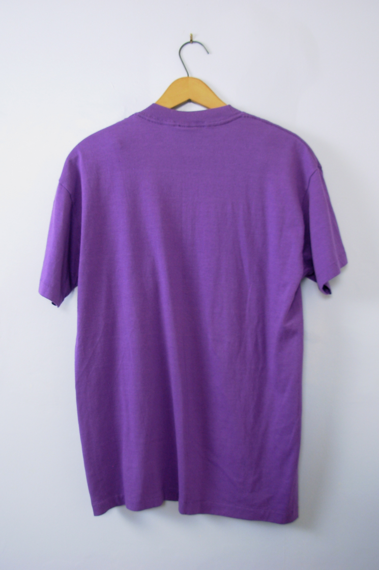 Vintage 80's purple graphic tee, Lccc Building on a Dream shirt, size ...