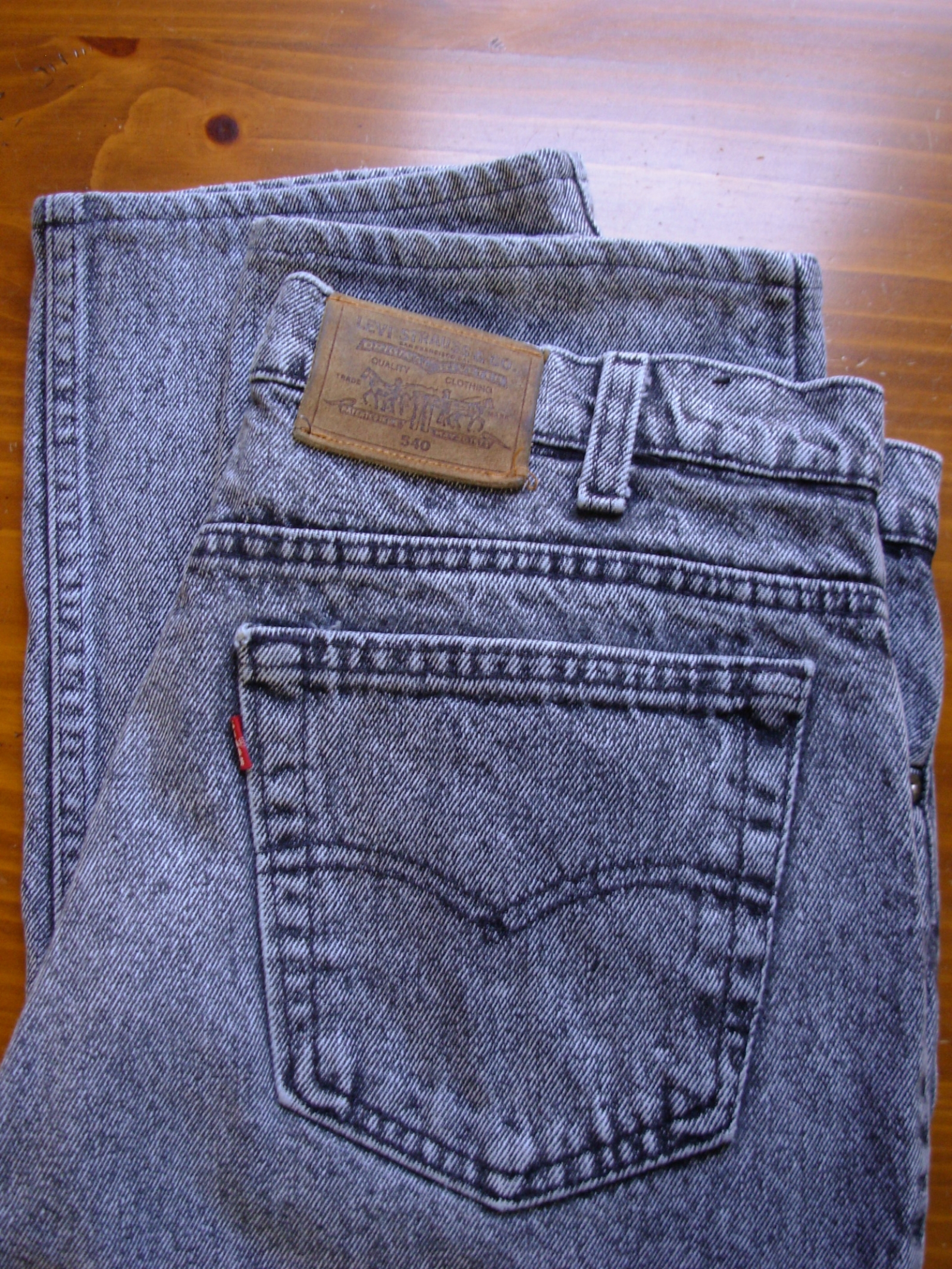 Vintage 90's Levi's 540 black acid wash straight leg jeans, men's size 36 | Manor Vintage Vintage 90's Levi's 540 black acid wash straight leg jeans, men's size 36 | Manor Vintage
