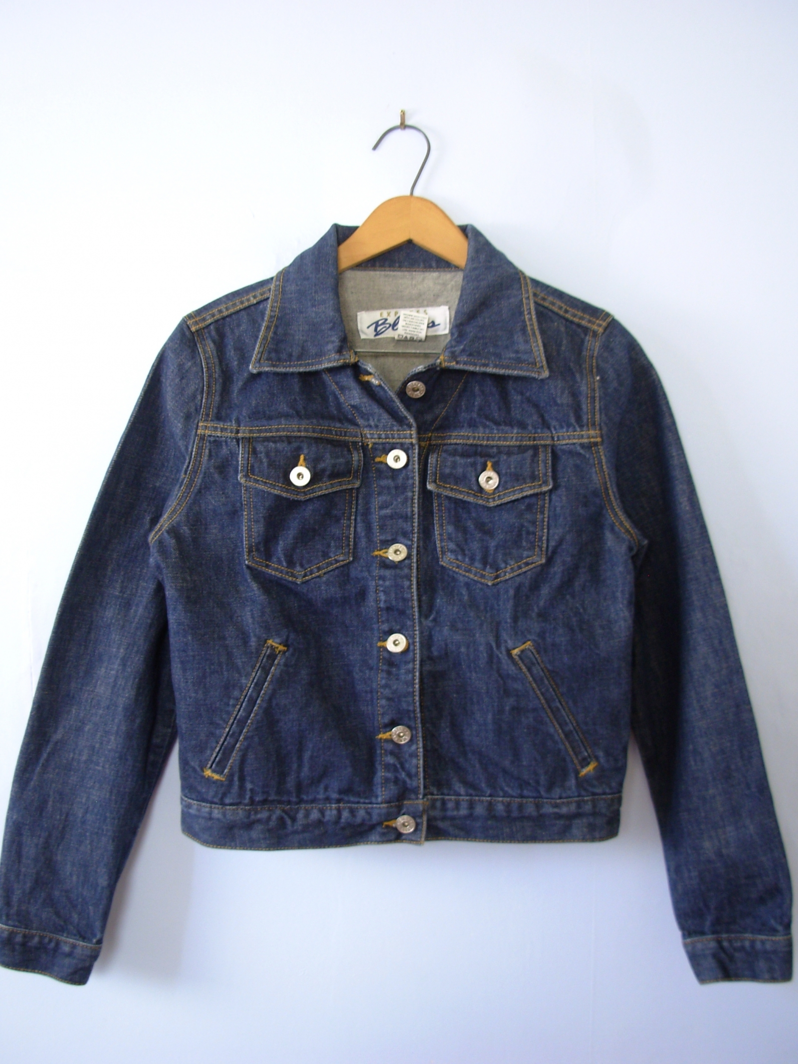 Vintage 90's dark denim jacket, Express jean jacket, women's size small ...