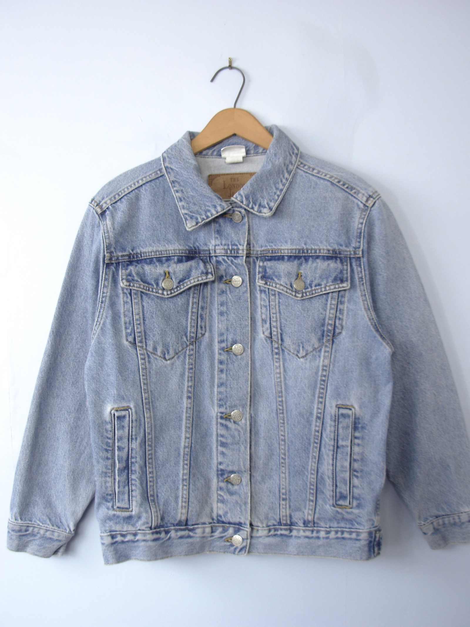 90's denim jacket, jean jacket, women's size XS / small | Manor Vintage