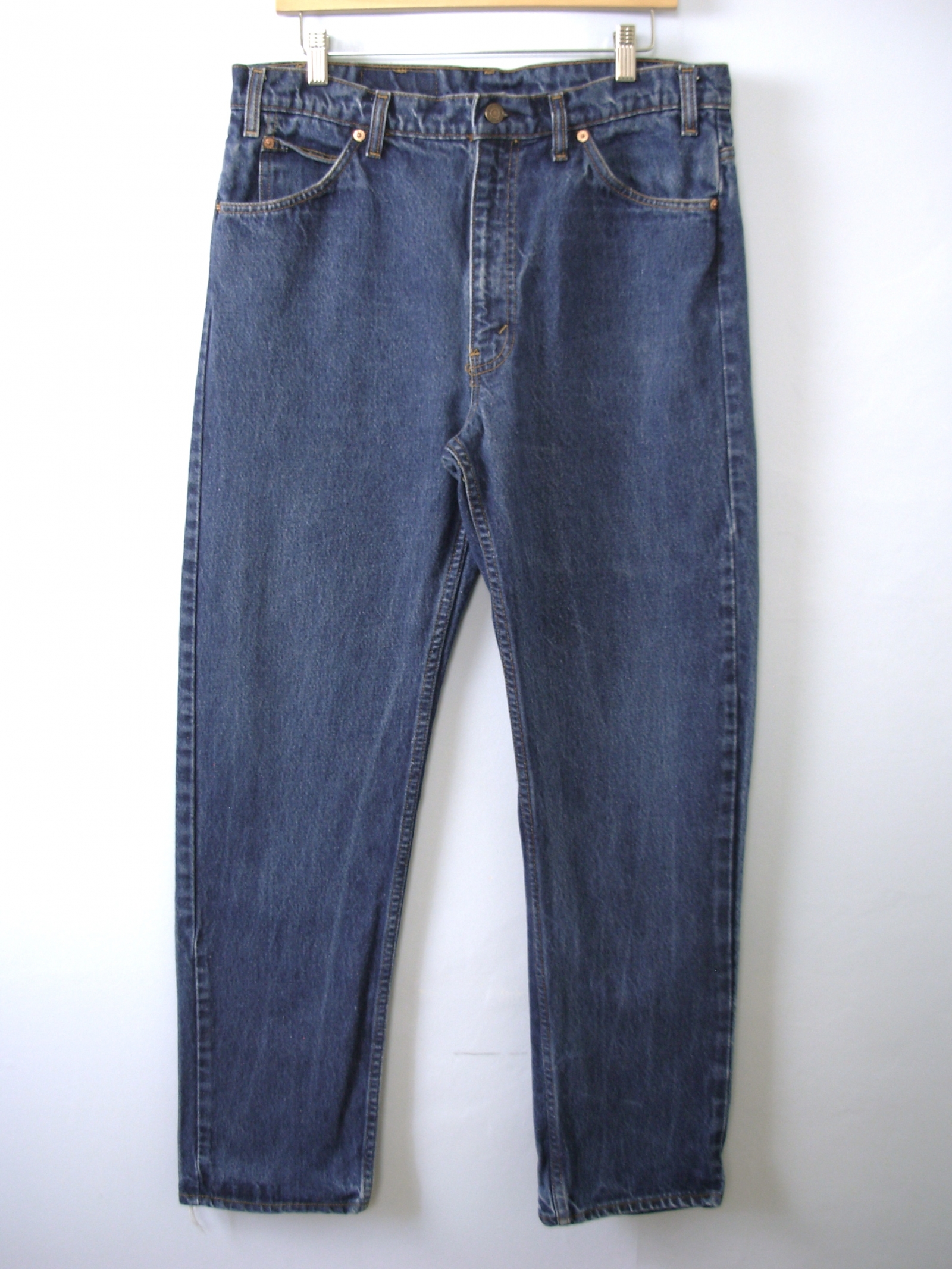 Vintage 80's Levi's 505 jeans, dark blue denim straight leg jeans, men ...