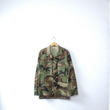 Vintage 90's distressed grunge camo jacket, military camo shirt, army camouflage fatigues, size medium - regular Vintage 90's distressed grunge camo jacket, military camo shirt, army camouflage fatigues, size medium - regular