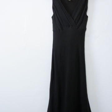 90's Express silk black mini dress, women's small / xs