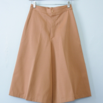 70's apricot gaucho shorts wide leg culottes, women's size small