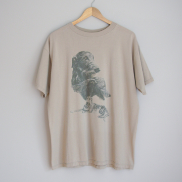 90's Irish wolfhound dog tee shirt, men's size XL