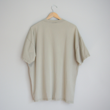 90's Russell plain beige pocket tee shirt, men's size XL