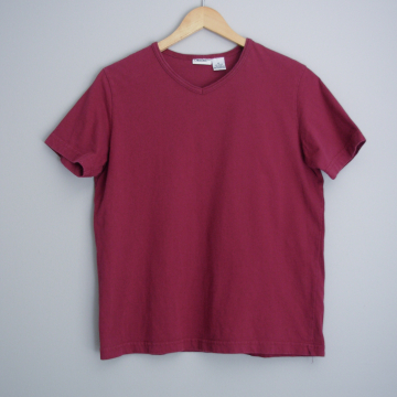 90's plain burgundy shirt, women's size medium