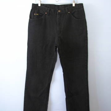 Vintage 90's Lee straight leg black denim jeans, men's size 36