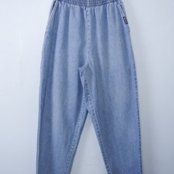 Vintage 80's Route 66 high waisted blue jeans with elastic waist, women's size 12 /10