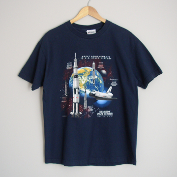 90's Kennedy Space Center graphic tee shirt, men's size large