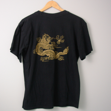 80's Chinese dragon tee shirt, size large