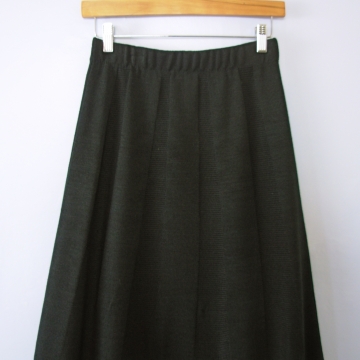 Vintage 80's black knit skirt, women's size XS