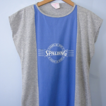 Vintage 80's Spalding gym sleeveless tee shirt, women's size medium