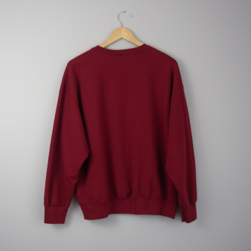 90's burgundy sweatshirt, men's size XL
