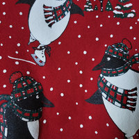 80's cute penguin Christmas sweatshirt, women's size large