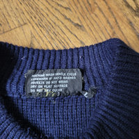 60's navy snowflake Christmas sweater, men's large