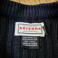 90's black ribbed knit sweater, men's medium