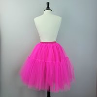 Fuchsia pink tulle tutu skirt, small medium large XL