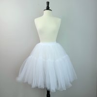 White tulle tutu skirt, small medium large XL