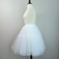 White tulle tutu skirt, small medium large XL