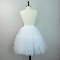 White tulle tutu skirt, small medium large XL