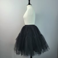 Black tulle tutu skirt, small medium large XL