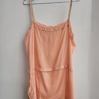 1920's peach teddy lingerie romper, small