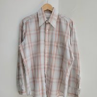 1970 Sears plaid button up shirt, size large