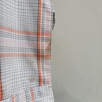 1970 Sears plaid button up shirt, size large