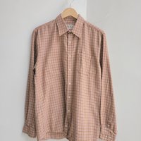 1980 grunge plaid button up shirt, size large
