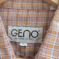 1980 grunge plaid button up shirt, size large