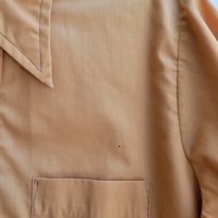 1970 Towncraft brown button up shirt, medium